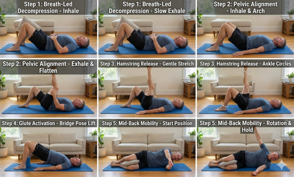 Can an 8-minute morning routine to reduce back pain really help all day