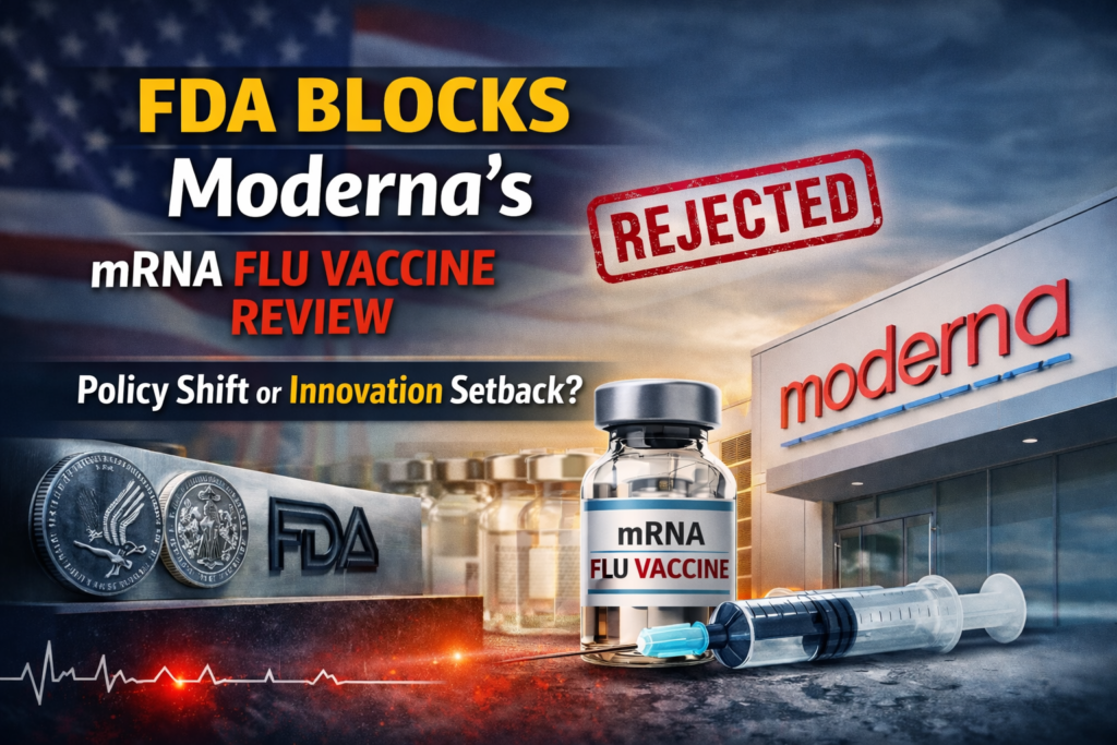 FDA Blocks Moderna’s mRNA Flu Vaccine Review — What It Means for the Future of Vaccine Innovation