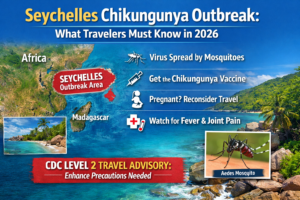 U.S. CDC warns travelers about chikungunya outbreak in Seychelles. Learn symptoms, vaccine advice, and safety precautions.