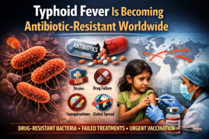 Antibiotic resistance and typhoid vaccination