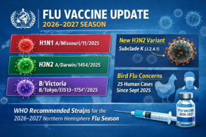 Flu vaccine update 2026-2027 season
