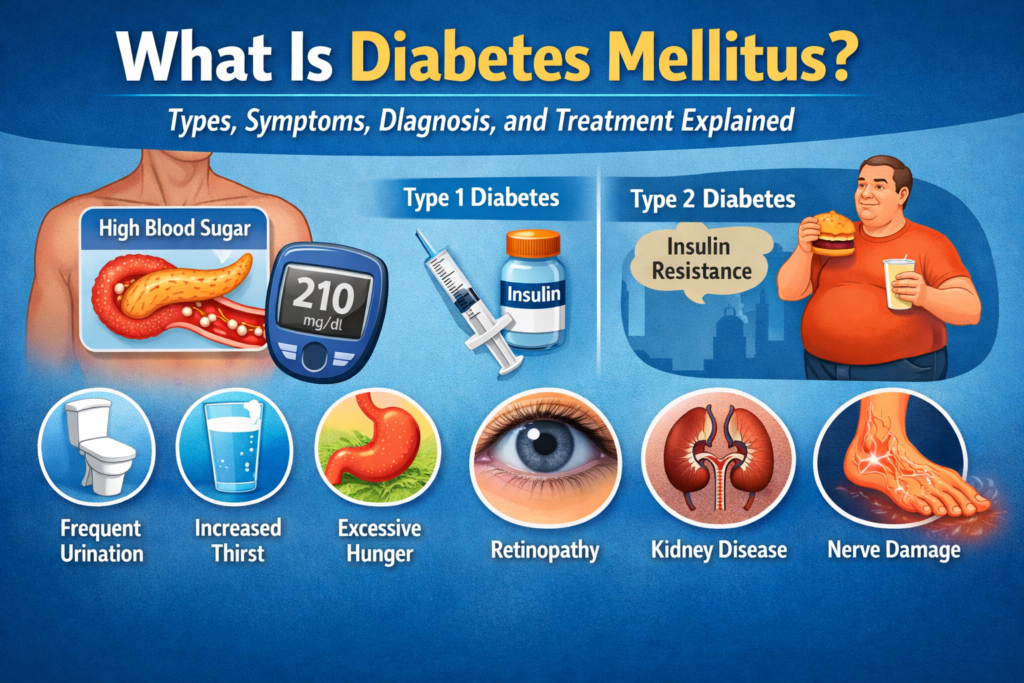 Understanding diabetes mellitus explained visually