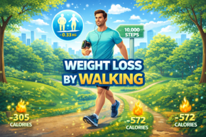 Weight loss through walking journey