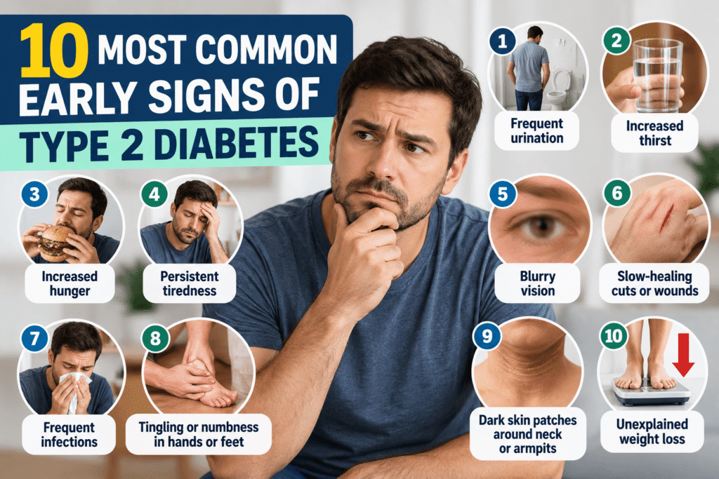 10 Early Signs of Type 2 Diabetes (1)